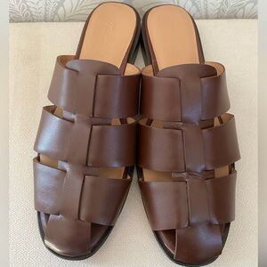 Madewell Dixson Fisherman Leather Mules 9